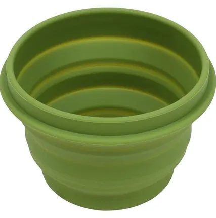 Фото №0 Миска силиконовая с крышкой оливковая 500 мл Track