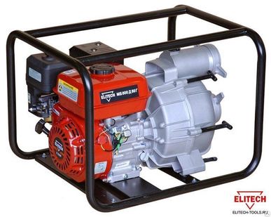 фото Мотопомпа ELITECH МБ 800 Д 80 Г