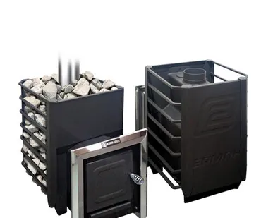 фото Дровяная печь для бани Ермак 12 Сетка - Классик