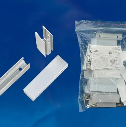 Фото №0 Крепление для ленты UCC-N21/C50 WHITE 025 POLYBAG Крепление для светодиодных лент Светодиодная лента Неон ULS-N21 NEON 220В, 8x16мм. Цвет белый, 25 штук в пакете. TM Uniel.