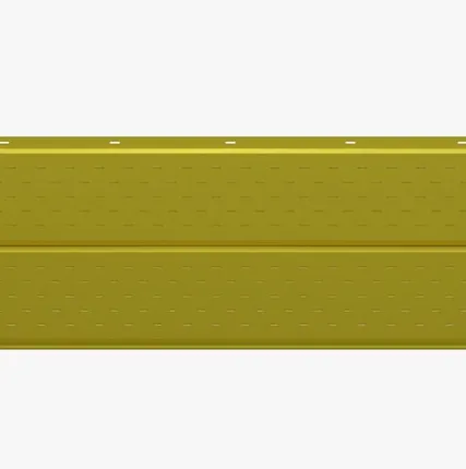 Фото №0 Сайдинг Потолочно-фасадная панель «Софит» перфорированный Premium, 0.47-0.5 мм RAL 1018, Желтый