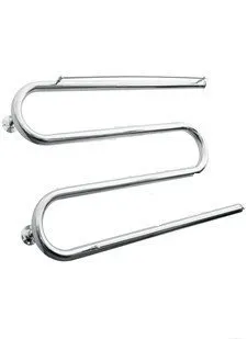 фото Водный полотенцесушитель М-образный с полочкой, н/р 1" 600*600