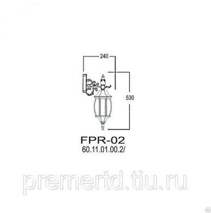 Фото №0 Светильник настенный Прага FPR-02