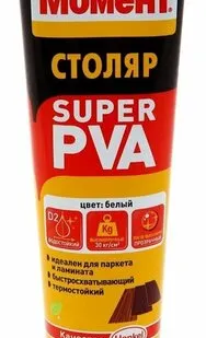 фото Клей ПВА D2 супер "МОМЕНТ СТОЛЯР" 125г (+5°C)