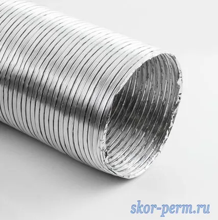 Фото №1 Воздуховод гофрированный ФЛЕКС D120 мм, 150 см