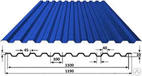 фото Профнастил СС10 (Н10.40)