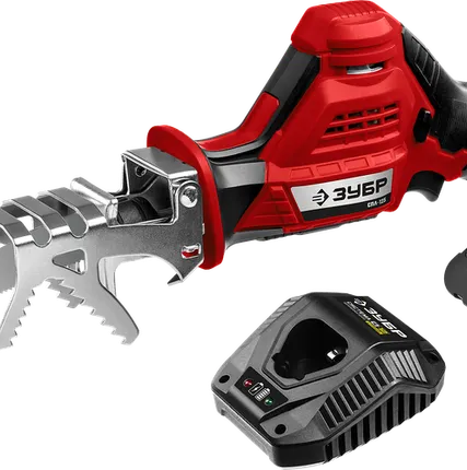 Фото №0 ЗУБР 12В, 2 АКБ (2Ач), в коробке, пила сабельная. СПЛ-125-22