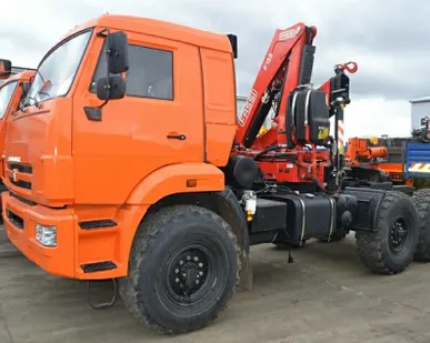 фото Седельный тягач КАМАЗ 43118-46 с КМУ Fassi F155А.0.23
в
