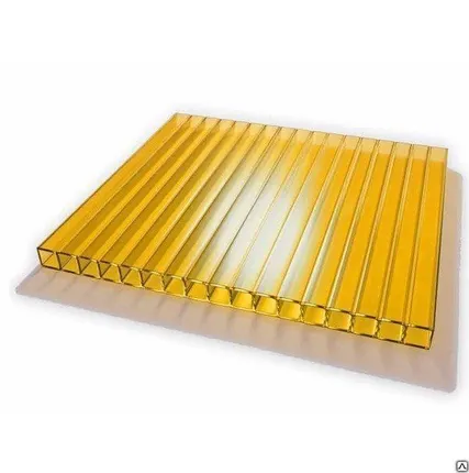 Фото №0 Поликарбонат Carbo Tep 4 мм желтый