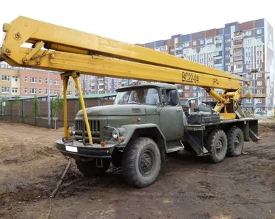 фото Аренда автовышки на базе вездехода