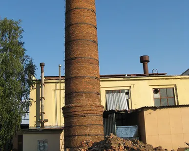 фото Снос кирпичных дымовых труб