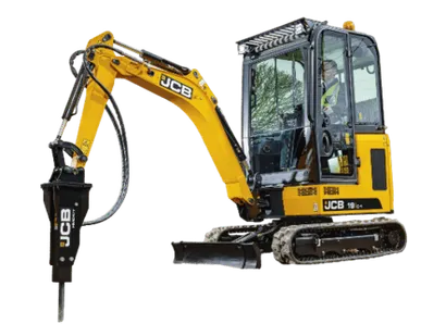 фото Гидромолот на базе мини-экскаватора