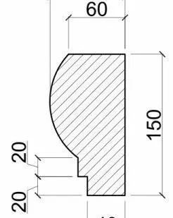 фото Наличник Н103 ракушечник серый 17 кг/м.п.
в