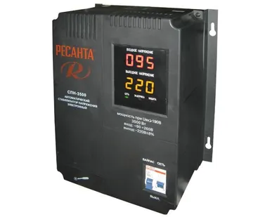 фото Стабилизатор напряжения настенный Ресанта СПН-3500