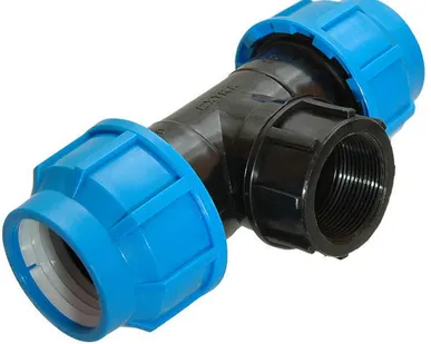 фото Тройник компесс. Ду32-3/4" д/ПЭ ВР