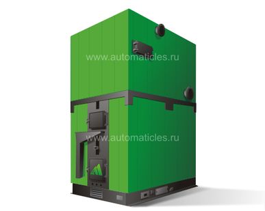 фото Промышленный котел на опилках щепе древесных отходах КВУ-300