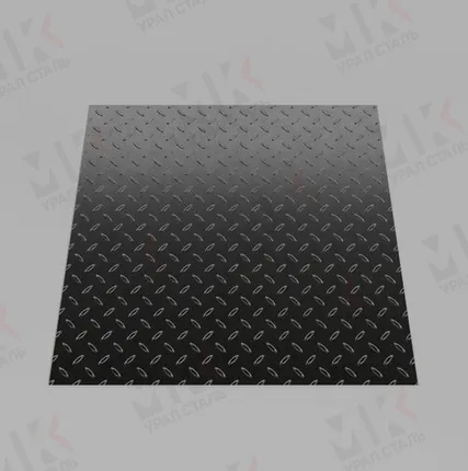 Фото №0 Лист рифленый 4 мм ст 3 ГОСТ 8568-77 чечевица