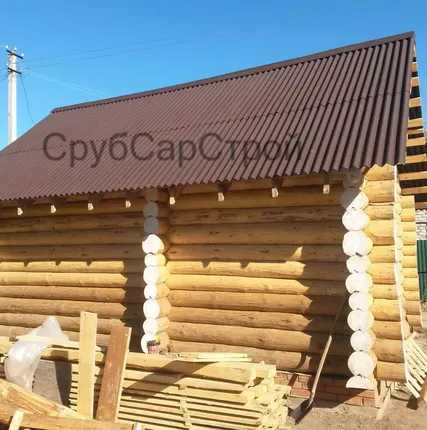 Фото №0 Сруб 3.5*5.5 м. пятистенок. (диаметр бревна 180 мм.)