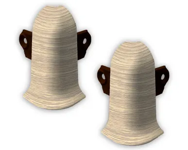 фото Угол наружный для плинтуса Lexida с держателем (271 сосна)