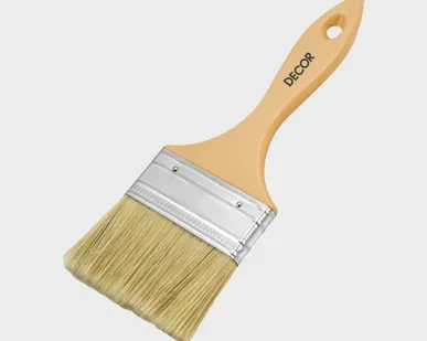 фото Кисть плоская Четверг 50*14 светлая щетина пластиковая ручка НАМЕРЕНИЕ