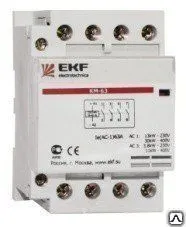 фото 9713022 Контактор модульный КМ 16А 3NО+NC (3 мод.) EKF
