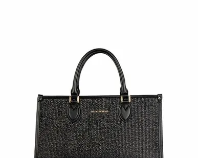 фото Черная текстурная сумка Мурано на ножках TJ COLLECTION XB 5320024 BLK