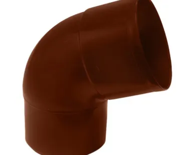фото Отвод соединения трубы коричневый 67° d=80 Мурол