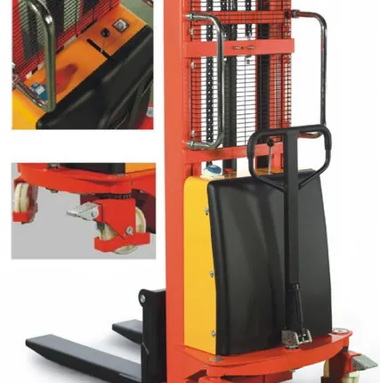 Фото №0 Штабелер с электроподъёмом