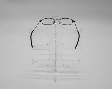 фото Подставка под очки, 3 яруса., 170*120*250мм, прозрачный