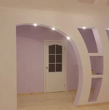 Фото №0 Стены из гипсокартона