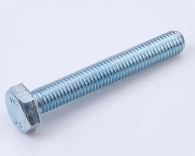 фото Болт М6х12 с шестигранной головкой оцинк. DIN 933 (уп.100шт) класс прочн. 8.8. пакет СТРОЙМЕТИЗ UTORM969093М612