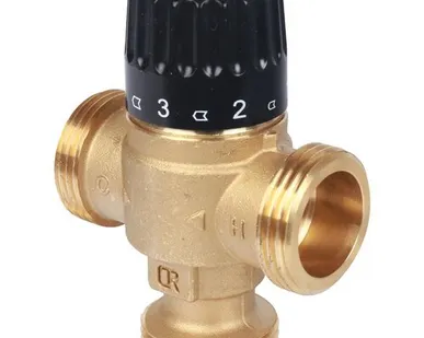 фото Термостатический смесительный клапан для систем отопления и ГВС STOUT 1" НР 30-65°С KV 2,3 SVM-0125-236525