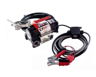 фото Battery EXGO 12V - Мобильный комплект для перекачки бензина, ДТ (мех. пистолет), 32 л/мин