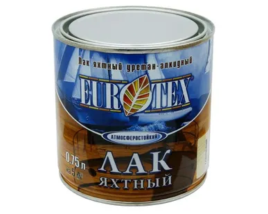 фото Лак яхтный полуматовый 0,75л Eurotex