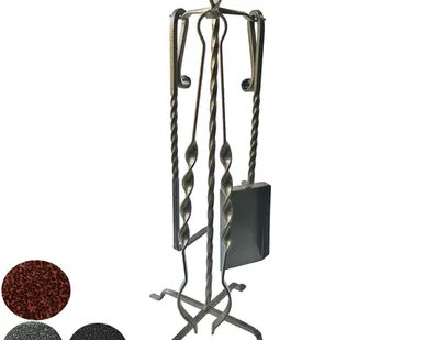 фото Набор для камина на стойке малый (3пред) медь