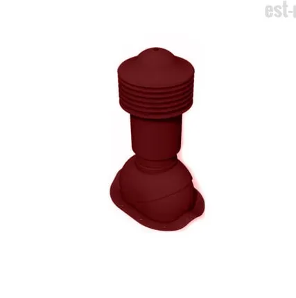 Фото №0 Труба вентиляционная неутепленная Viotto для мягкой и фальцевой кровли, 110х550 мм, Красный