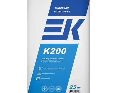 фото Шпатлевка гипсовая ЕК К200 (25кг),