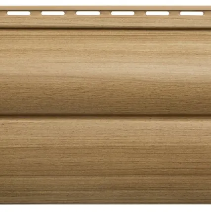 Фото №0 Виниловый сайдинг БЛОКХАУС (Каштан) BH-03 - 3,00м х 0,226м