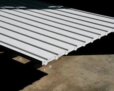 фото Профлист С-10 / белый / 0.45 мм. - RAL 9003 / Сигнальный белый - Глянцевая - с ЛКП - Первый - С-10 - Стандартные - Розница