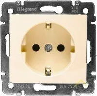 Фото №0 Механизм розетки силовой 1-м СП VALENA с заземлением слоновая кость Legrand 774320