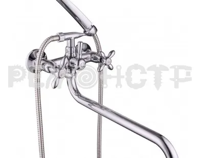фото Смеситель для ванной 272 силумин двухручковый BBD-2005S-35S-77, 1/2' Lucky Tap, 1/10 П