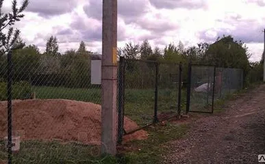 фото Забор из сетки "Рабица"