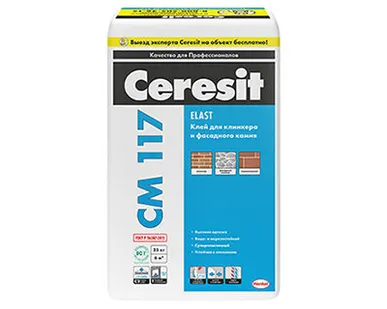 фото Клей для плитки эластичный универсальный Ceresit CM 117 25 кг