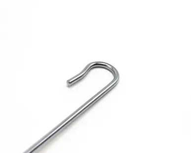фото Крючок изогнутый противокражный, d=5мм, длина 200 мм, хром