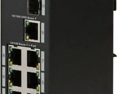 фото Коммутатор DH-PFS3110-8ET-96 8х100Мбит 1G 1SFP 6PoE+ 96Вт неуправляемый Dahua 1190210