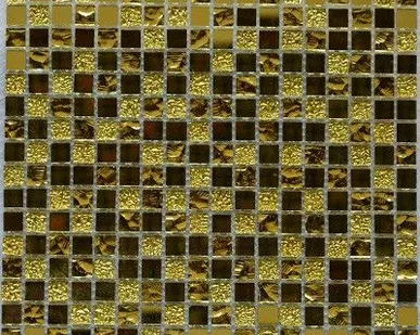 фото Мозаика BONAPARTE Mirror gold 300х300 стеклянная