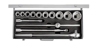 Фото №0 Набор торцевых головок 3/4" 12-гранных , (22-50 мм) 14 предмет, IZELTAS, 1120006014, 13000000890