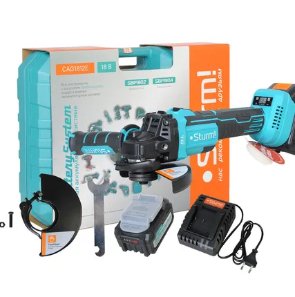 Фото №0 Аккумуляторные УШМ Sturm! CAG1812E 1BatterySystem