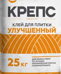 фото Клей КРЕПС улучшенный для плитки С1/25кг/56 меш.