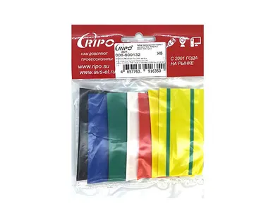 фото Набор термоусадочных трубок 7 цветов по 10см. RIPO Plus 30.0 / 15.0 (1 упк.)